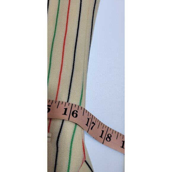 Vintage 80s Womens Size S Blazer Beige Stripped Open Jacket CHOICE by BUTTE - Picture 14 of 16